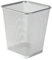 MantraRaj Silver Square Metal Mesh Waste Bin - Lightweight Mesh Trash Can for Bathrooms, Kitchens, Home Offices, Living Room