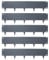 Harbour Housewares 5M Lawn Edging Border - 16cm Face Height - Anthracite - Galvanised Steel Garden Border Edging Flexible Grass Landscaping Pathway Edge Strip