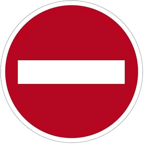 Panneau PVC adhésif - sens interdit