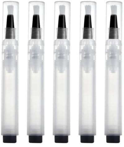 Brosse à Stylo de Peinture de retouche à Remplissage, 5 pcs 6 ML de la Touche de Peinture Visible, Stylo de Peinture Rechargeable Portable pour Murs, planchers de Bois, armoires, fenêtres, Portes, St