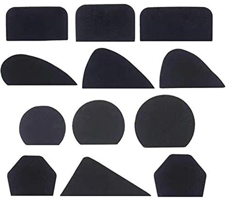 Kadagg Juego de 12 moldes para Asas de Tazas de cerámica, Herramienta para Hacer Asas de Tazas de Arcilla, Molde para Asas de Tazas de café de Arcilla cerámica, Eva