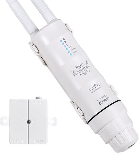 Antenna Esterna, Antenna WiFi Esterna, Amplificatore WiFi Ripetitore Gamma Estensore per Esterni WiFi Booster Esterni Estensore WiFi Impermeabile