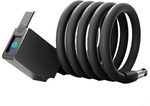 Zoegneer Biometric Fingerprint Cable Lock 1200Mm For Secure Bike And Scooter Protection Waterproof Keyless Smart Lock