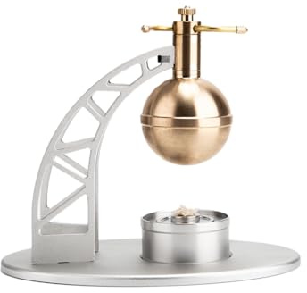 ToyGhillied STEM Máquina de vapor para adultos, Heros Motor Ball Metal Stirling Motor Kit de construcción funciona con lámparas de alcohol, modelo de máquina de vapor para experimentos científicos