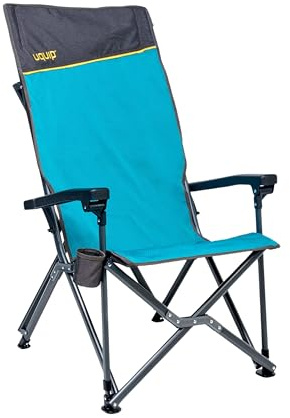 Uquip Campingstuhl Barry Petrol I Faltbarer Klappstuhl mit 200 kg Traglast I kompakter Faltstuhl aus Stahl & Polyester I klappbarer Outdoor-Stuhl für Camping, Strand, Angeln, Garten & Festivals