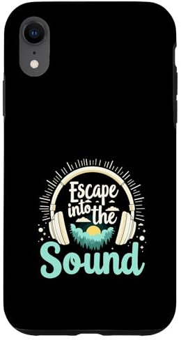 Custodia per iPhone XR Cuffie Junkies Audio coinvolgente Premium Sound Obsession