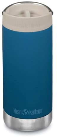 Klean Kanteen 350ml TKWide Insulated Coffee Cup, 100% Leakproof Lid Travel | Mug, Coffee Mug for Hot Drinks, Thermal Cup, Dishwasher Safe & Reusable Coffee Cup for Commuting, (Blue)