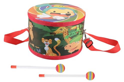 FUNOMOCYA Kinderfreundliches Holztrommelset Mit Trommelstöcken Sensorische Musikinstrumente Für Kinder Jungen Mädchen Kleinkinder Vorschulkinder Geburtstagsgeschenk