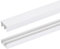QUARKZMAN 2Ensemble de rails de porte coulissante en plastique blanc, rail de fenêtre coulissante pour panneaux de 1/4 d'épaisseur, pour rail de porte de placard (2 pieds de long)
