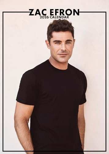 Zac Efron Kalender 2026, A3, Wirobound, vollfarbig