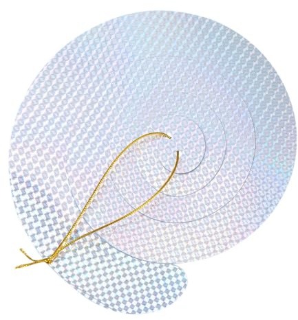 VICASKY Dispositif Réfléchissant Anti-Oiseaux Rotatif Effaroucheur Vent pour Jardin Toit Balcon et Verger