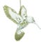 Hummingbird Christmas Tree Decoration with Gold Glitter Finish (10cm)