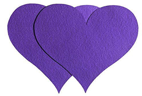 Primaflor - Ideen in Textil 2er Set Deko-Herzen Lila Podium Hochzeits-Deko Valentinstag Deko Herz ca. 33x28cm