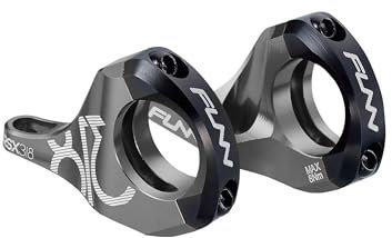 Funn RSX Mountain Bike Direct Mount Bike Stem with 31.8mm Bar Clamp, 2 Pieces Lightweight Split Design for Dual Crown Forks, Adjustable Extension 45-50mm with 30mm Rise (Gray)