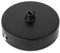 Deckenbaldachin Lampenbaldachin Metall 100x24mm, schwarz - inkl. Zugentlastung aus Kunststoff