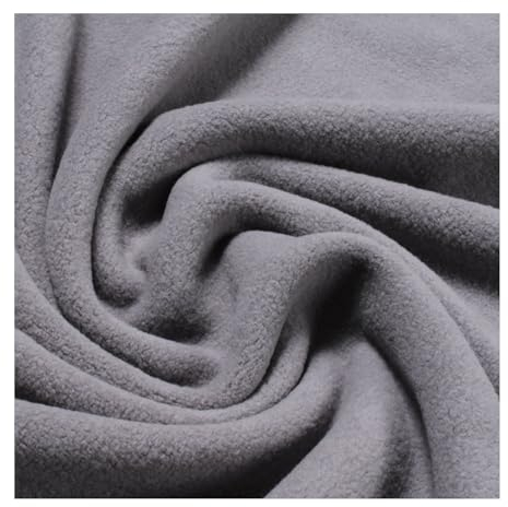 Stoff am Stück Stoff Baumwolle Fleece grau Baumwollfleece reine Baumwolle weich flauschig
