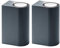 Trango 2er Pack IP44 Up & Down Light in Rund I Wandleuchte I Wandstrahler 8010-RA*2 aus Aluminum Druckguss in Anthrazit-Schwarz Außenwandlampe geeignet für je 2x GU10 LED (ohne Leuchtmittel)