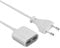 Electraline Gummy Line 500342, Erweiterung mit 2 USB-Anschlüssen, Ausgang 2,4A, 1,5 Mt, Weiß / Grau