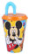 ALMACENESADAN 2518 Gobelet avec canne réutilisable Easy Mickey Icons, capacité 430 ml, produit en plastique, sans BPA
