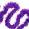 Allgala XG93209 Weihnachts-Folien-Lametta-Girlande, Dekoration für Weihnachtsbaum, Wandschiene, Heimbüro, Event, Lila, 15 m