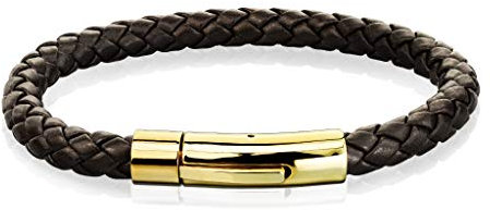 Tapsi´s Coolbodyart ® PU-Leder Armband für Herren und Damen Schwarz, Braun geflochten mit Magnetverschluss Silber, Gold, Schwarz, Roségold