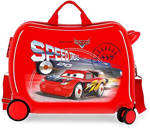 Disney Cars Speed Trails Kinder-Koffer Rot 50x38x20 cms Hartschalen ABS Kombinationsschloss 38L 2,1kgs 4 Räder Handgepäck