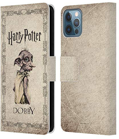 Head Case Designs Officially Licensed Harry Potter Dobby House Elf Creature Chamber Of Secrets II Leather Wallet Case Compatible With Apple iPhone 12 / iPhone 12 Pro