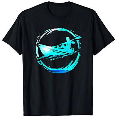 Wassersport Boot Shop Kajak für Kajakfahrer Paddel Verein Kanu Kayak Kajaker T-Shirt, Herren, Schwarz, S, Kurzarm, T-Shirt