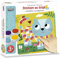 Créa Lign' - Coffret Loisir Créatif - Tableaux Faciles - Peinture au Doigt - Adorables Compagnons - Dès 3 Ans - CL160 24,5 x 24,5 x 4,5 cm Multicolore