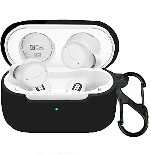 Compatible with Echo Buds 2 Case, Giaogor Silicone Case Cover Easy Carrying Protective Case Cover Compatible with Echo Buds 2 (Black)