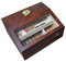 Acanyewit Zigarren-Humidoren, handgefertigte Zigarren-Box aus spanischer Zeder, mit Thermometer-Hygrometer, handgefertigte Schreibtisch-Zigarren-Humidorbox mit Glasplatte, für 25–50 Zigarren