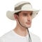 UV Schutz Sonnenhut Herren Baumwolle Sommerhut,Outdoor Fischerhut Buschhut Gartenhut Faltbar SafariHut,Breite Krempe Wanderhut Boonie Hat Damen