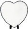 LYHLYA Sublimation Foto Slate Blank, Heart 20 x 20 cm Personalisierte Fotoplakette Sublimation Bilderrahmen Felsen Schiefer Foto Plaque Customized Foto Frame mit Display-Halterung