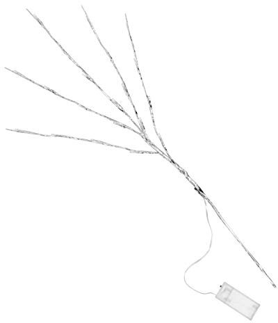 1 Pièce 20 Lumière Décorative d'arbre De LED Veilleuse De Noël Guirlande Lumineuse à Piles Arbre De Branche Conduit Décoration De Noël Fil De Fer Fausse Branche Intérieur