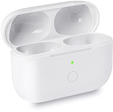Wireless Charging Case For Airpod Pro Charger Case Compatible For Airpod Pro 1 2 Generation Charging Case Replacement Bluetooth Pairing Sync Button White - Charging Case Only