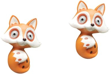 Angoily 2 Stk Fox-solarlicht Garten Fuchs Lampe Fuchs-statue Geführtes Tierrasenlicht Rasentierlicht Solartierlicht Landschaftslicht Im Freien Wunderland-tierlampe Altmodisch Nachtlicht