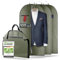 FiRiO® 3 x Premium Kleidersack kurz - BIS 50% DICKERES MATERIAL - Suit Bag, Garment Bag für Anzug, Hemd & Co - Faltbare Kleiderhülle für Reise & Aufbewahrung - Anzugtasche für Herren - Größe: 100x60cm