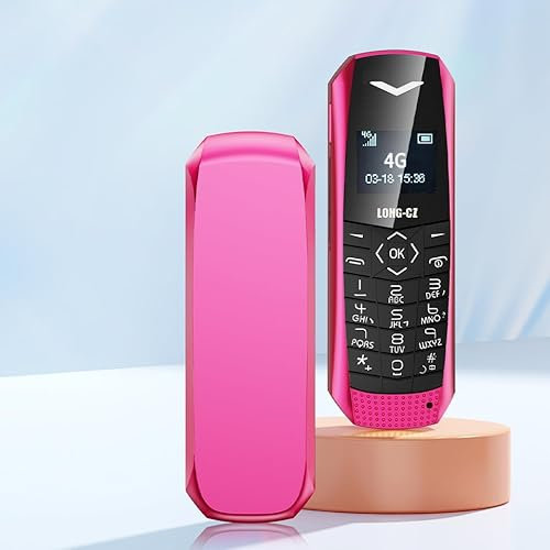 LONG-CZ J60 Smallest 4G Mobile Phone Unlocked (Rose) Mp3 Music Records Mini phone