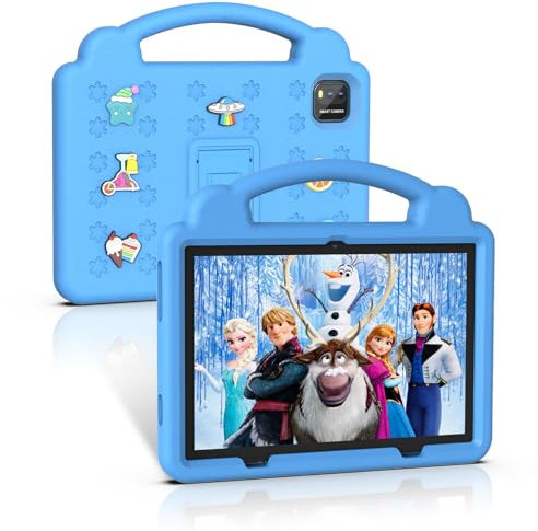 BAKEN 10 Inch Tablet Android 14 Tablets, 6GB RAM + 64GB ROM, 1TB Expansion, 6000mAh Long Battery Life,Quad Core, 5G WIFI, 2MP + 8MP Dual Camera, Bluetooth, IPS Screen, GMS, Tablet Case(Blue)