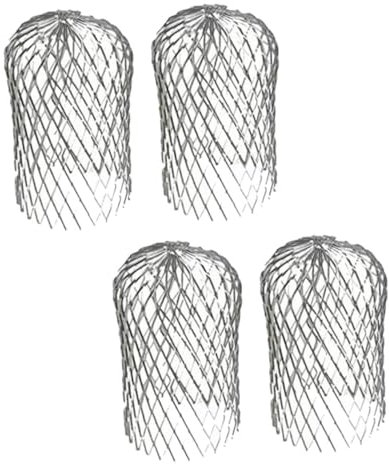 Homoyoyo 4 Stück Anti-Blatt-Filter Fallrohr-Dachrinnenschutz Regenrinnensieb Dachrinnenschutzabdeckung DIY Blattschutz laubfangsieb laubfangnetz Regenrinnenschutz Regenschirme Aluminium