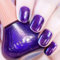 Quick Dry & Long Lasting Purple Glitter Nail Polish for Women & Girls - No Need Cure Paint for DIY Nail Art (16#Purple)