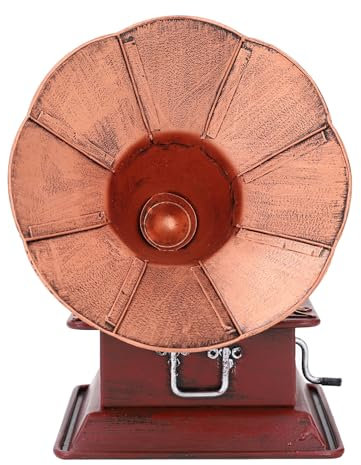 Vintage-Phonographen-Dekor, exquisite Verarbeitung, antikes Grammophon-Modell für den Heimtisch, vielseitige Schreibtisch-Dekoration, Sammlerstück