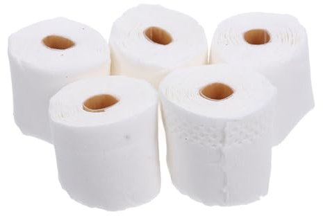 JOINPAYA 5pièces Miniature Toilet Paper Rolls Accessoires De Décoration pour Maison De Poupées Modèle Réaliste pour Amateurs De Miniatures