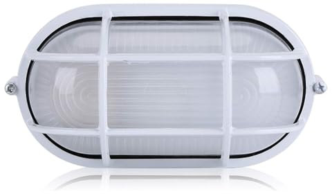 Rensimote High Bright in Ground Outdoor Oval Round Proof Sauna Steam Room for Stair Patio Garden Floor(Excluding Light Bulbs)