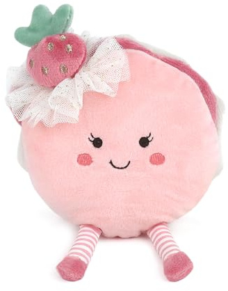 MON AMI Marie Macaron 8-Inch Stuffed Toy, Soft Squishy Dessert Plush Gift | soft squishy macaron plushie, dessert design, whimsical playtime companion, nursery playroom décor accent, all-ages kids gift