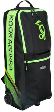 Kookaburra wd6000 Wheelie Duffle Crickettasche, Schwarz/Neongrün