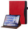 Cicili Coque Compatible avec Samsung Galaxy Tab S10 Plus/S9 Plus/S9 FE+, Housse Étui pour avec Pochette et Support Housse de Protection en Cuir PU Housse Tablette Etui, Rouge