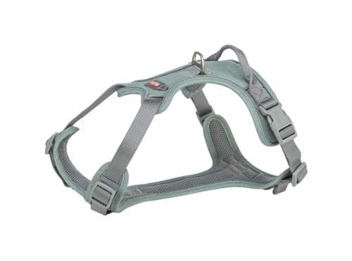 TRIXIE Premium Geschirr Active, M, 49-69 cm/20 mm, Salbei