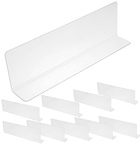 Vaguelly 10stücke Teilige Transparente Regal-trennwände Multifunktionale Trennwände Für Austauschbare Für Küche Schlafzimmer Und Wohnzimmer