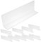 Vaguelly 10stücke Teiliges Set Förmige Transparente Regaltrenner Aus PVC Flexible Und Wiederverwendbare Aufbewahrungslösungen Für Kleiderschränke Und Regale Ohne Magnet